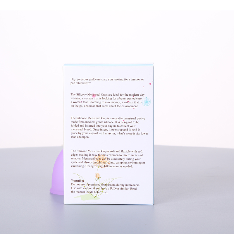Eco-Friendly Washable Woman Silicone Menstrual Cups Instead of Menstrual Pad