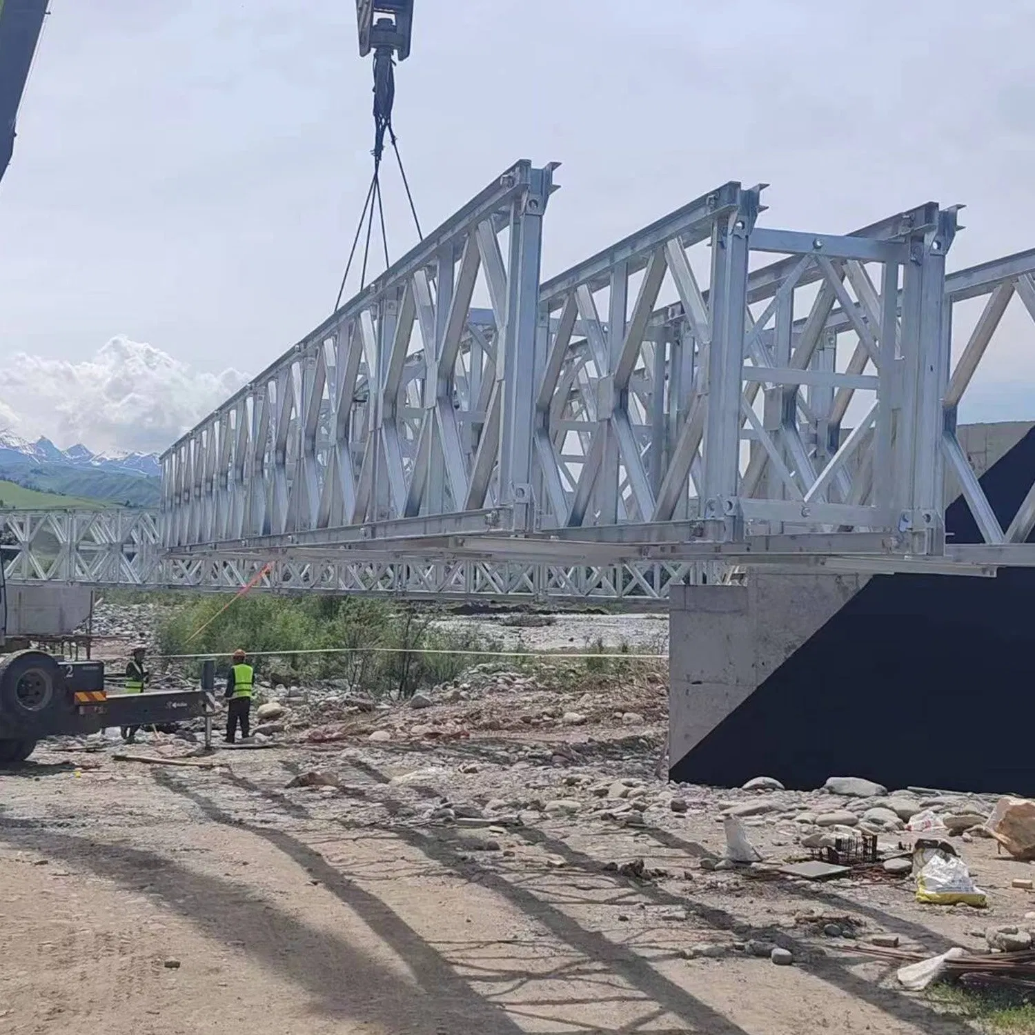 Cheap Prefab Stainless Steel Heavy Compact 200 Calbe Skywalk Pedestrian Bailey Bridge