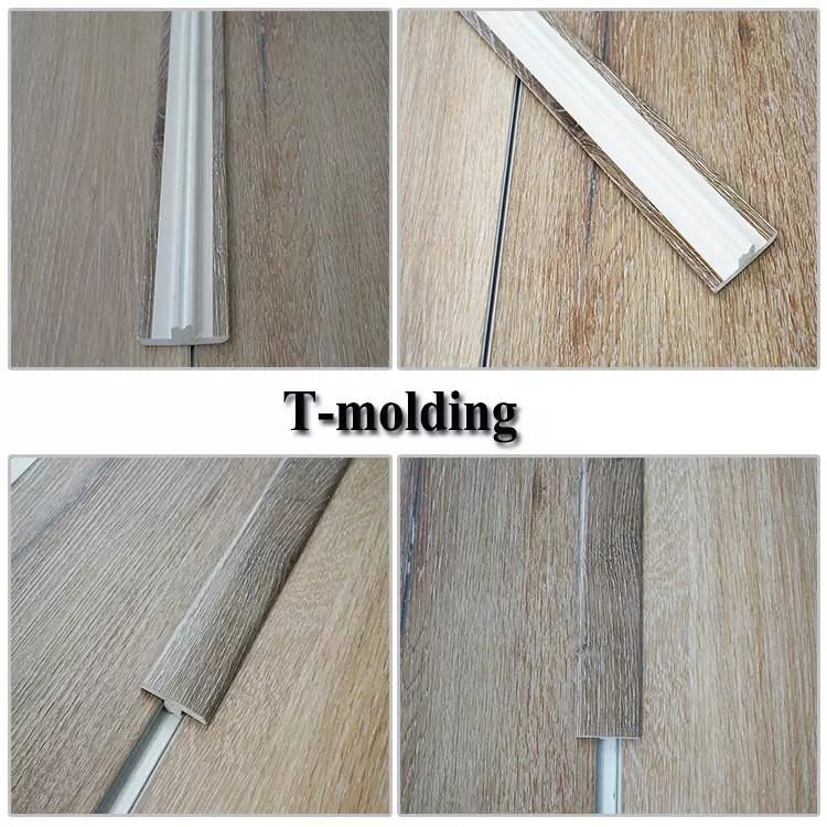 Waterproof Plastic PVC Skiring Board Vinyl Floor Accessories Spc T Moulding