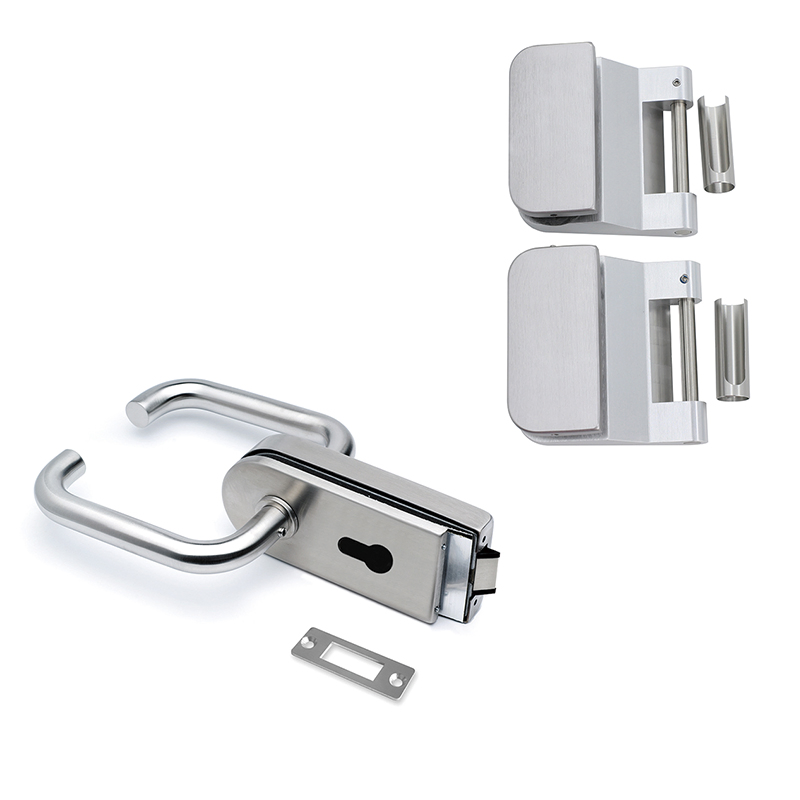 Ss 304 High Security Bathroom Handle Lock Glass Door Lock