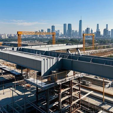 on-Site Installation Hot-Rolled Guoshun Mobile Home Modern Steel Structure Subway