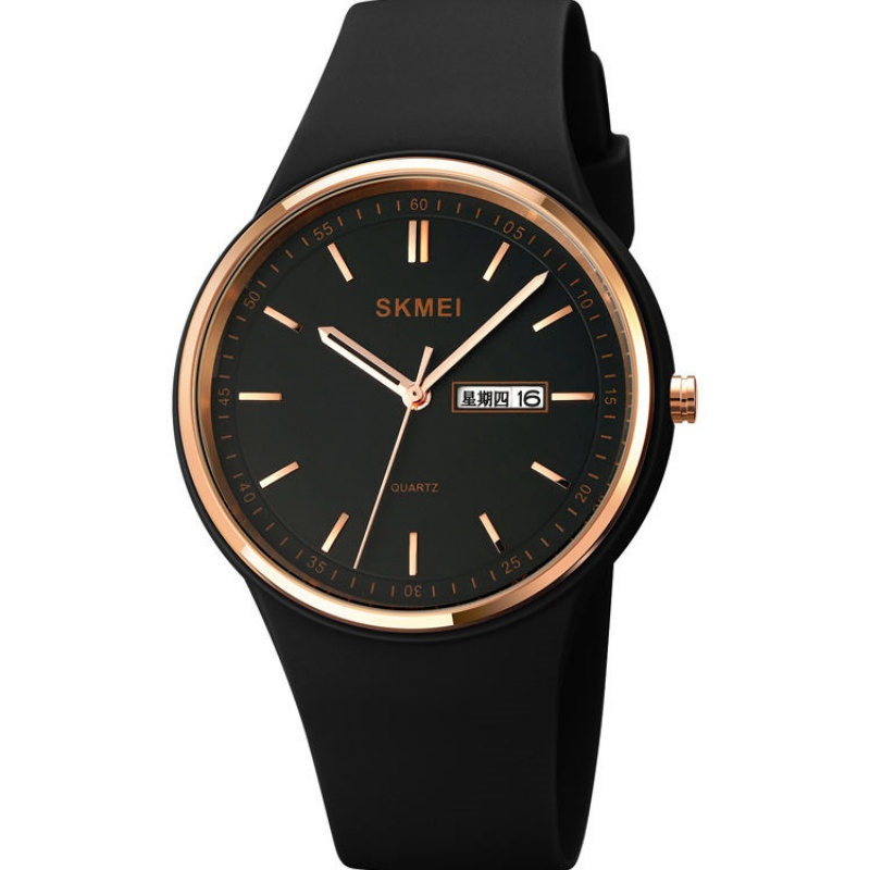 Skmei1747 Silicone Strap Plastic Quartz Analog Ladies Watch Simple Styles Watches