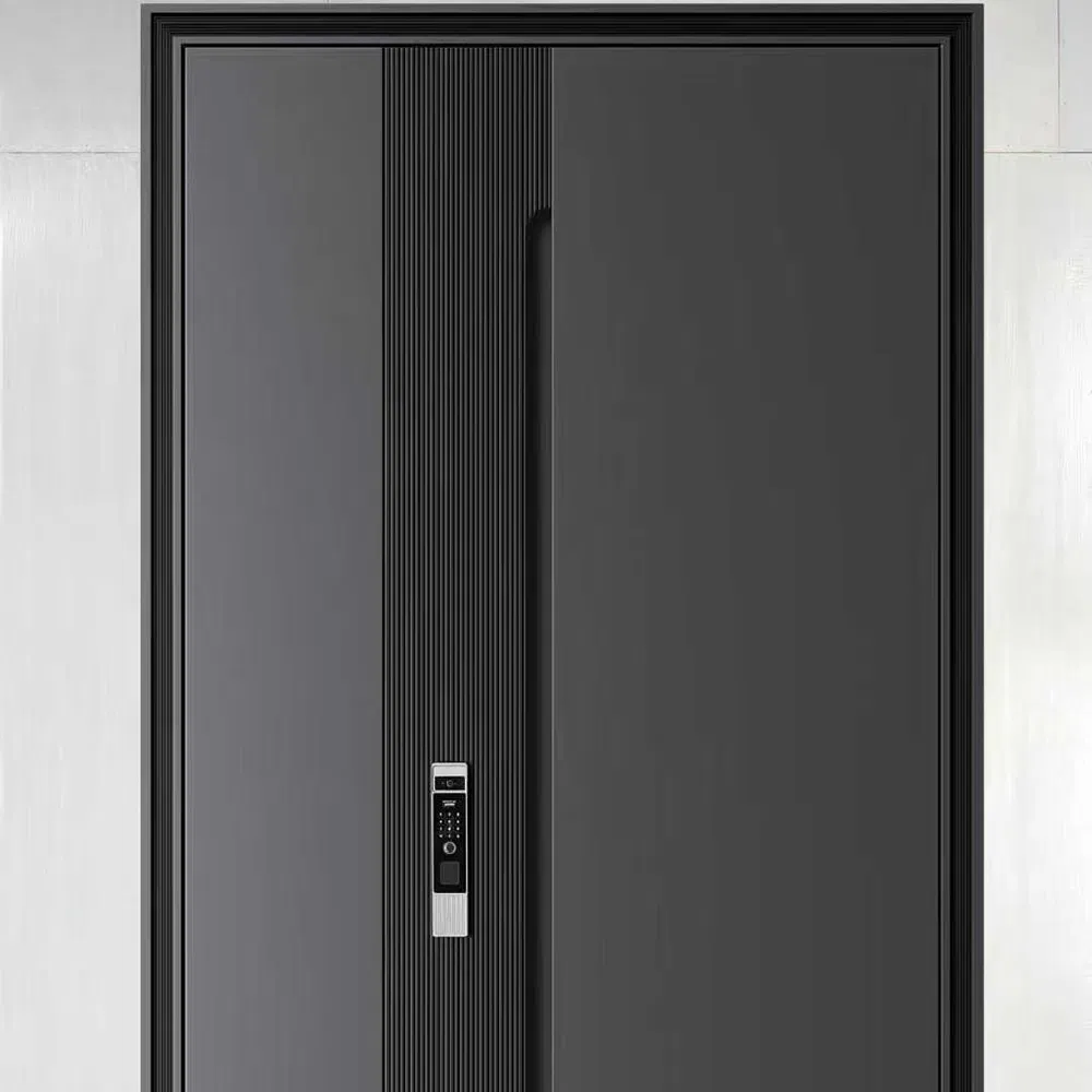 Factory Price Steel Security Interior Aluminum Door for Office Entrance Apartment Entry Door