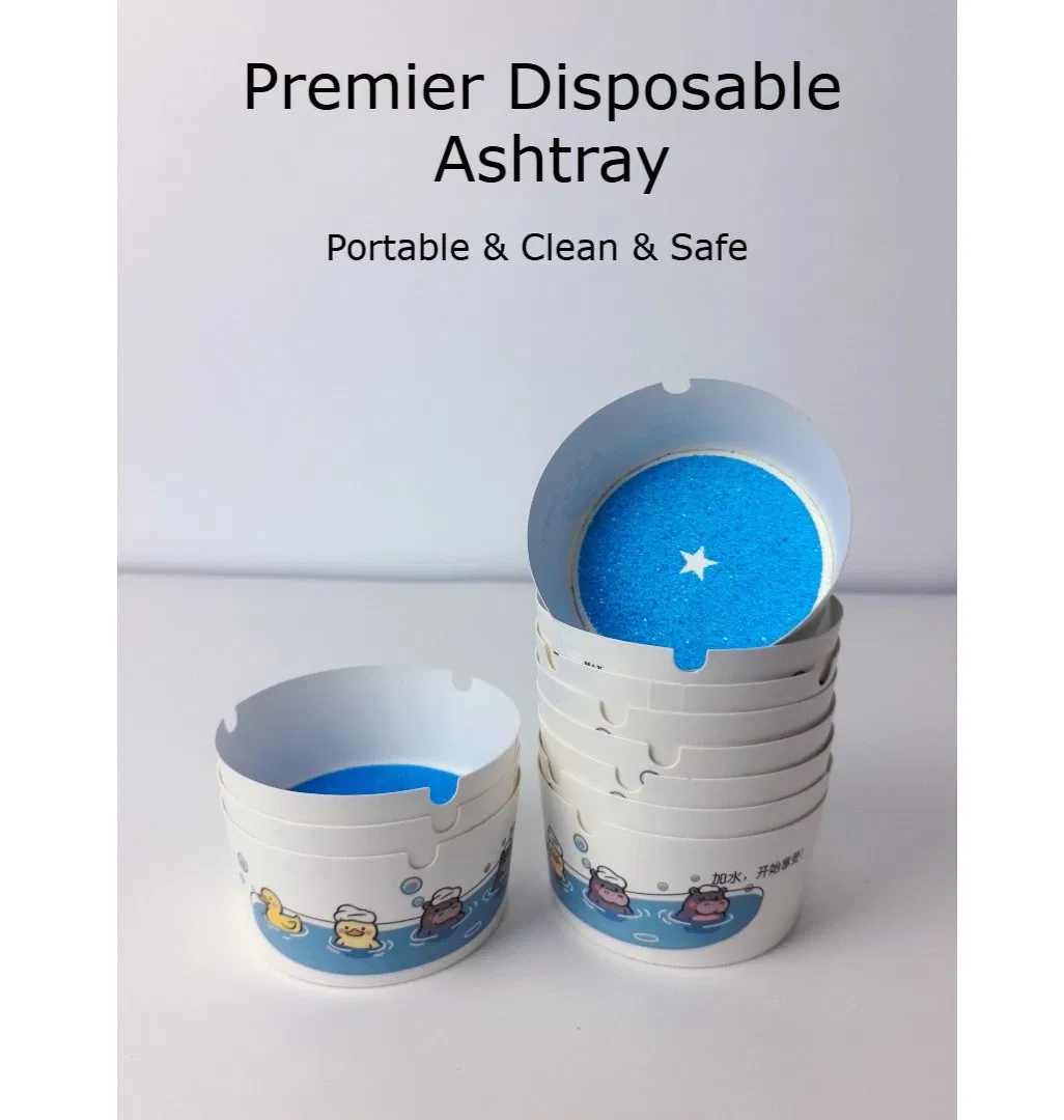 Disposable Foam Ashtray Portable Eco-Friendly Ashtray for Hotel, Airline, Restaurant, Home & Outdoor Use Wholesale