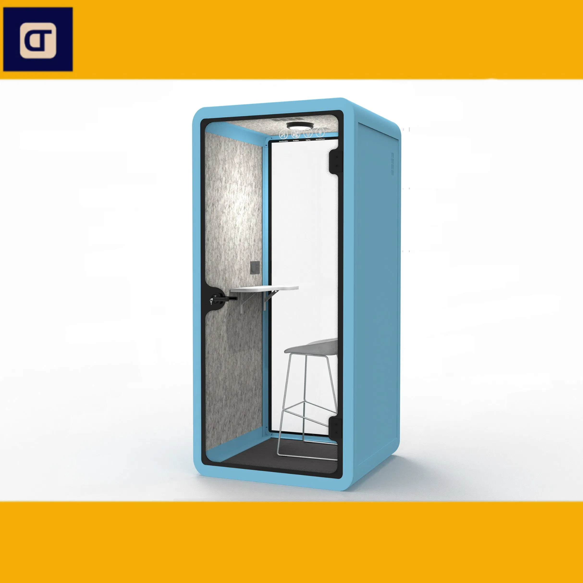 Acoustic Silent Pod Phone Booth - Soundproof Meeting Pod for Office Spaces