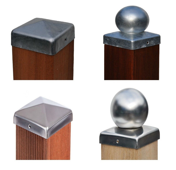 20X20mm Round Metal Aluminum Fence Ball Post End Caps