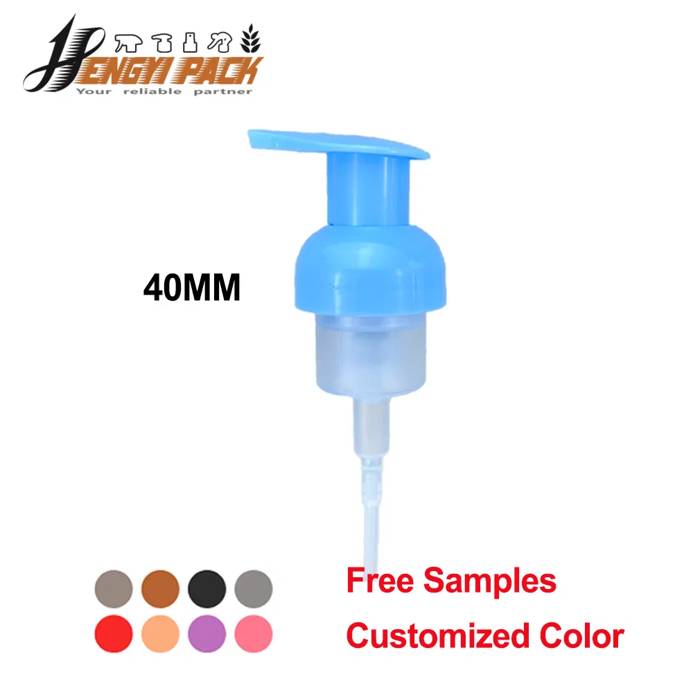 Yuyao Factory Foam Pump 43/410 42/410 40/410 Foaming Lotion Soap Shampoo Sanitizer Dispenser Pump Witn Outer Spring / Click Lock for Cosmetics