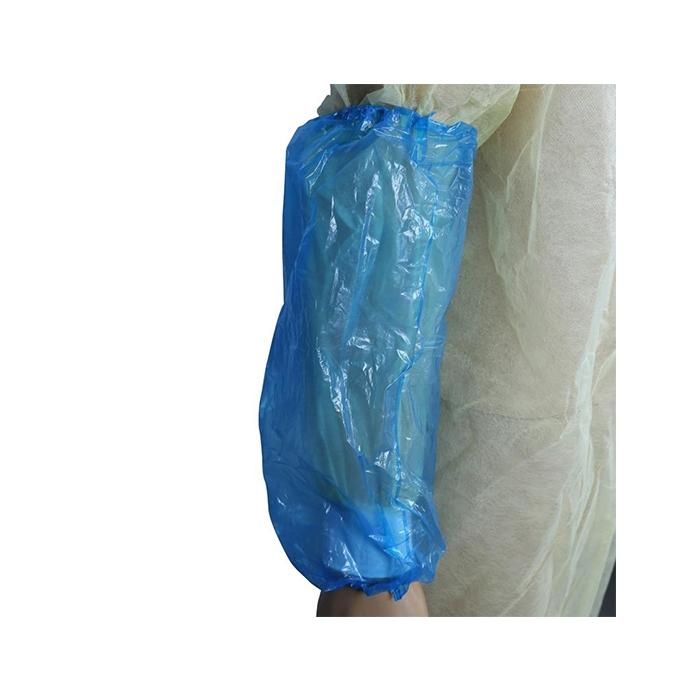 Wholesale Polyethylene LDPE Machine Made Disposable Plastic Transparent Sleeve Cover Waterproof Blue PE Oversleeve