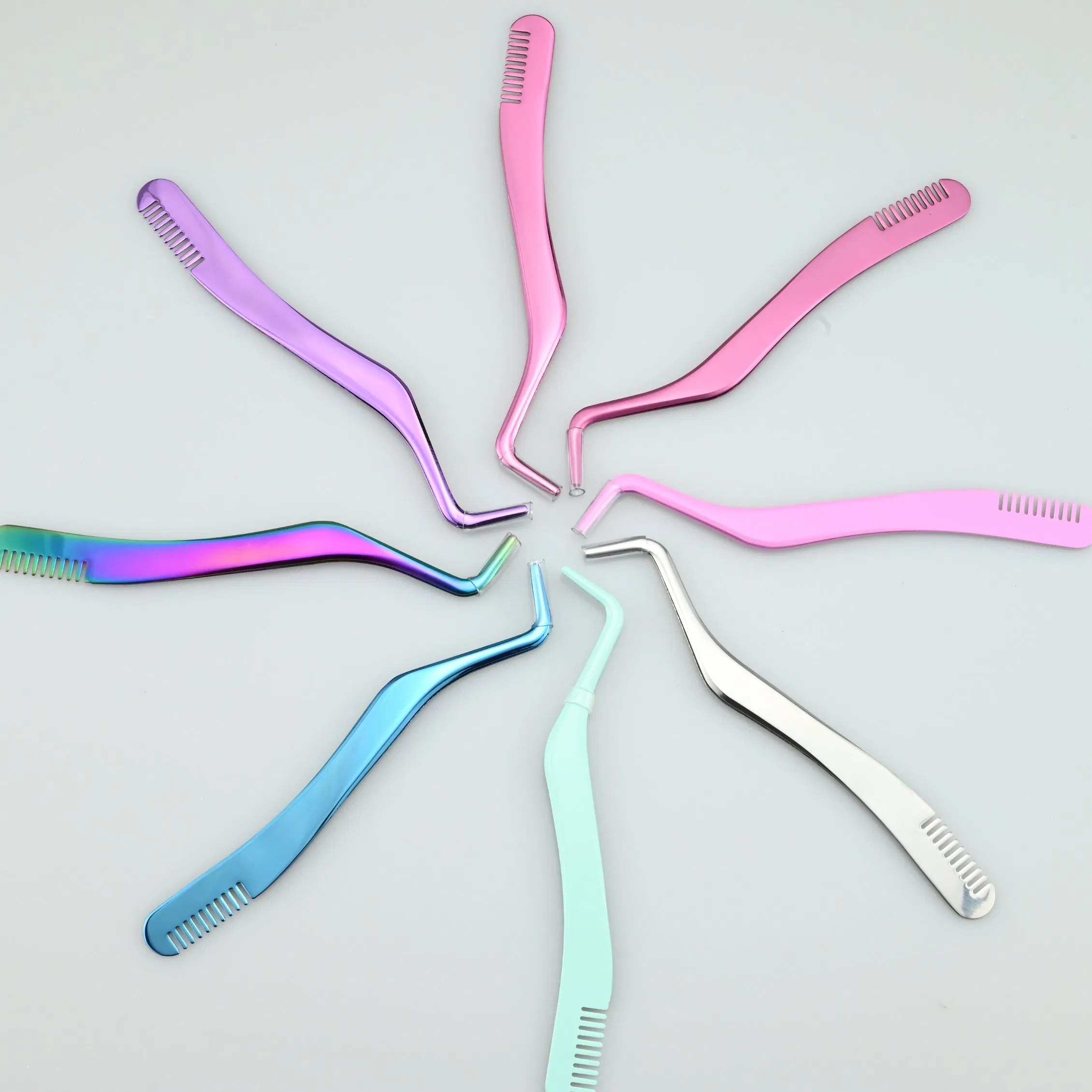 Mt Lashes Wholesale Cluster Lashes Applicator OEM Eyelash Extension Tweezers Clips