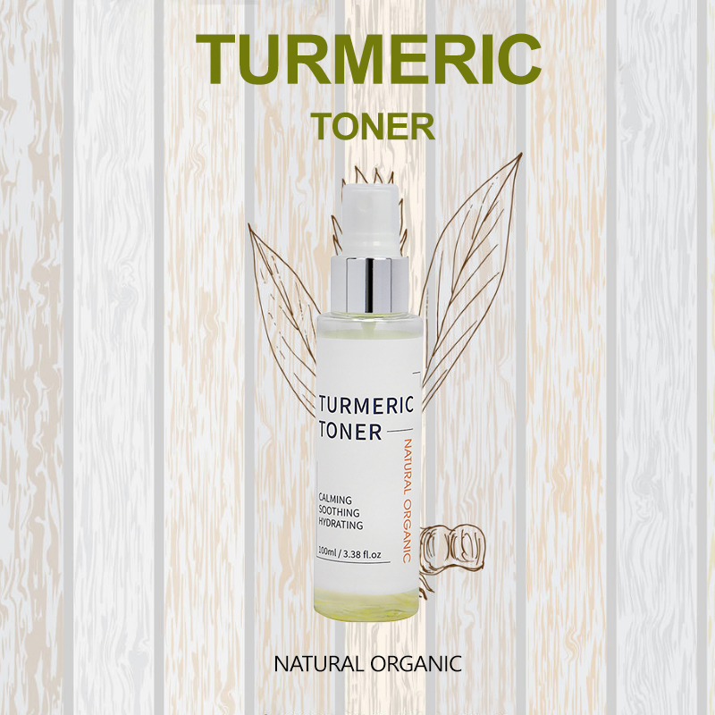 Beauty Cosmetics Skin Care Hydrating Lightening Turmeric Face Toner Spray