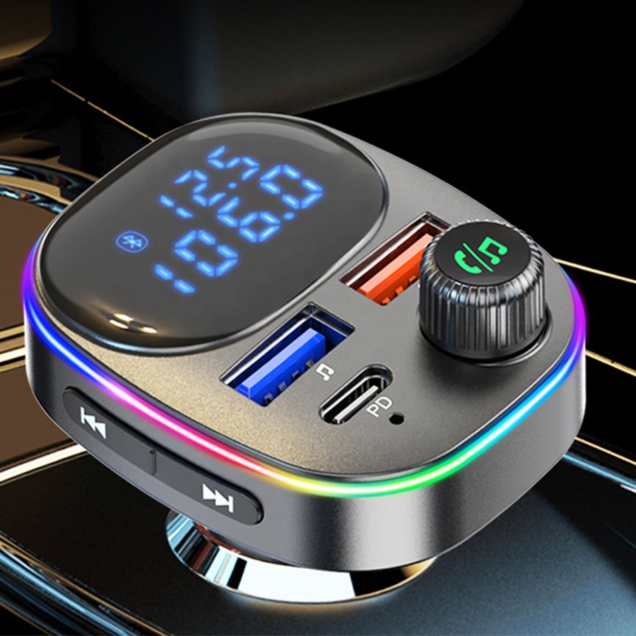 FM трансмиттер автомобильный BC82 Bluetooth громкая связь зарядка