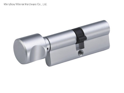 En 1303 European Standard Brass Cylinder with Knob