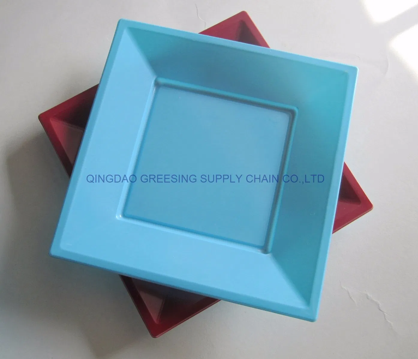 9inch Disposable Plastic Square Plate Disposable Dinnerware Tableware