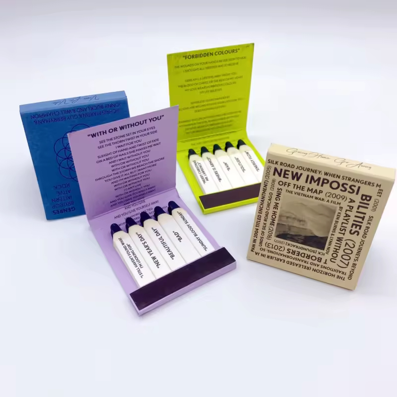 Custom Logo Red Tip Wooden Matchsticks in Matchbox