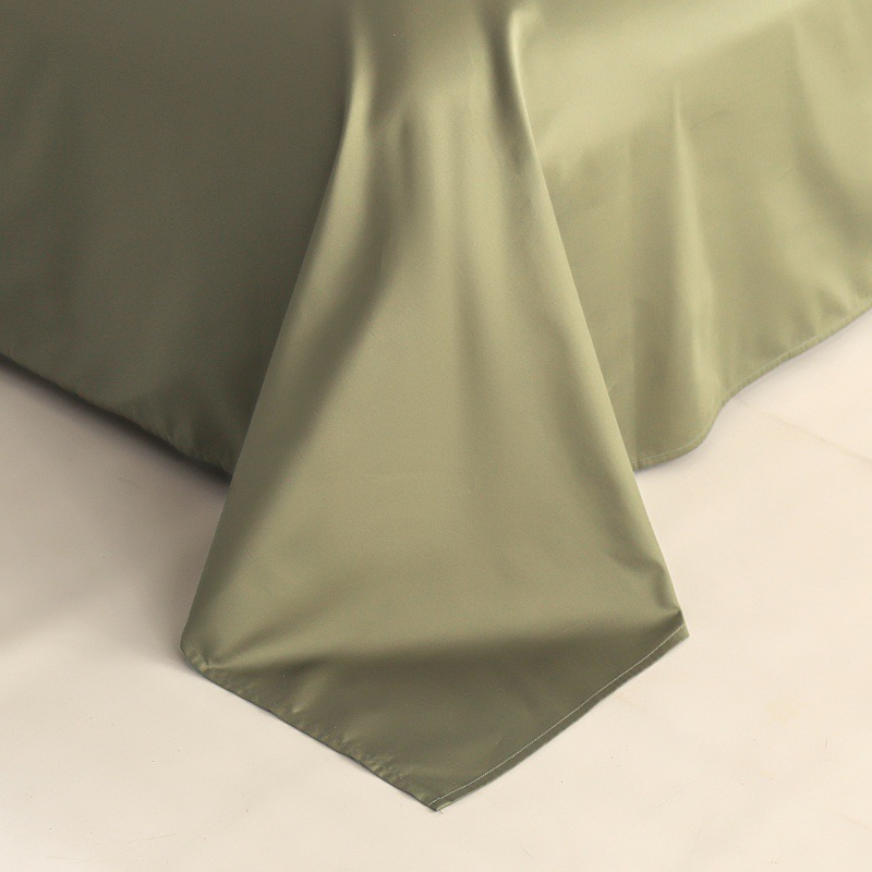 Custom Luxury Twin Linen 100% Cotton Hotel Bed Sheet Bedding Set