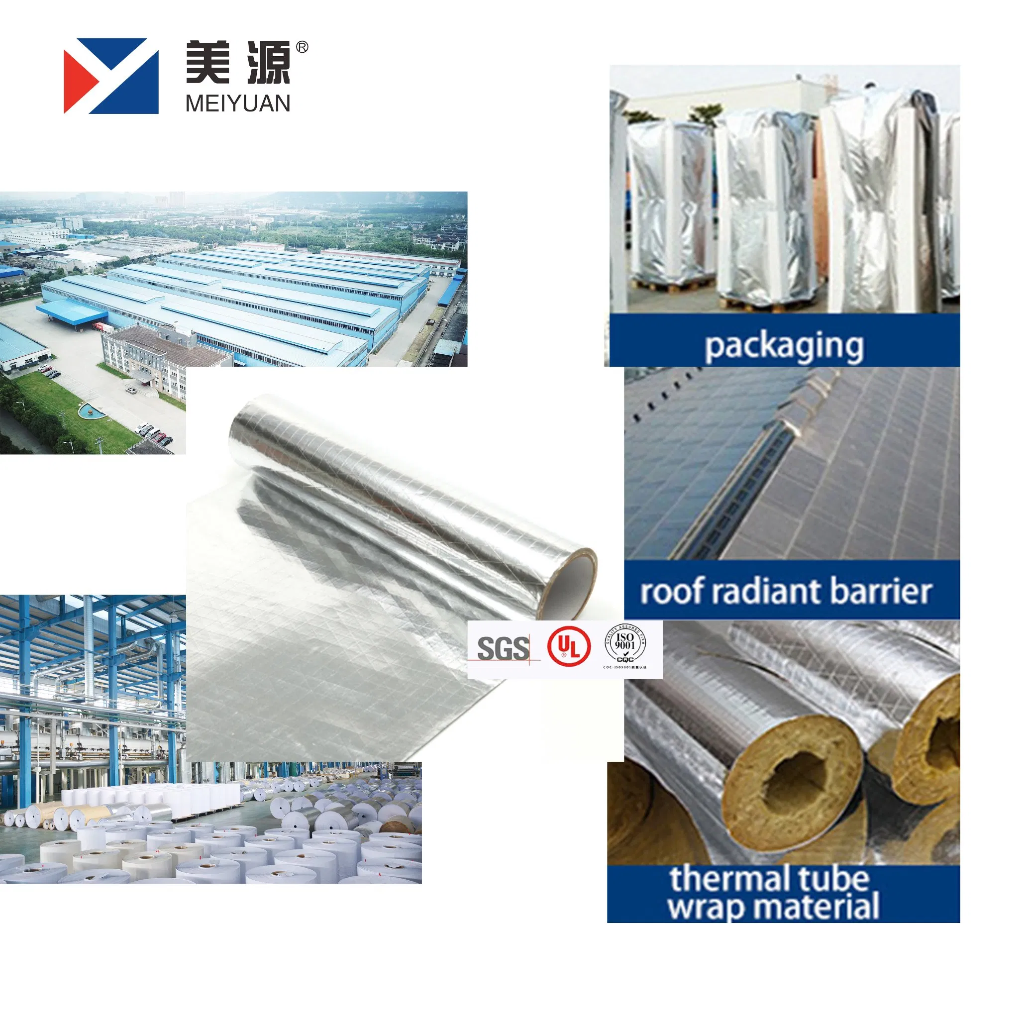 Fsk Kraft Paper Reinforced 3 Ways Aluminum Foil Facing