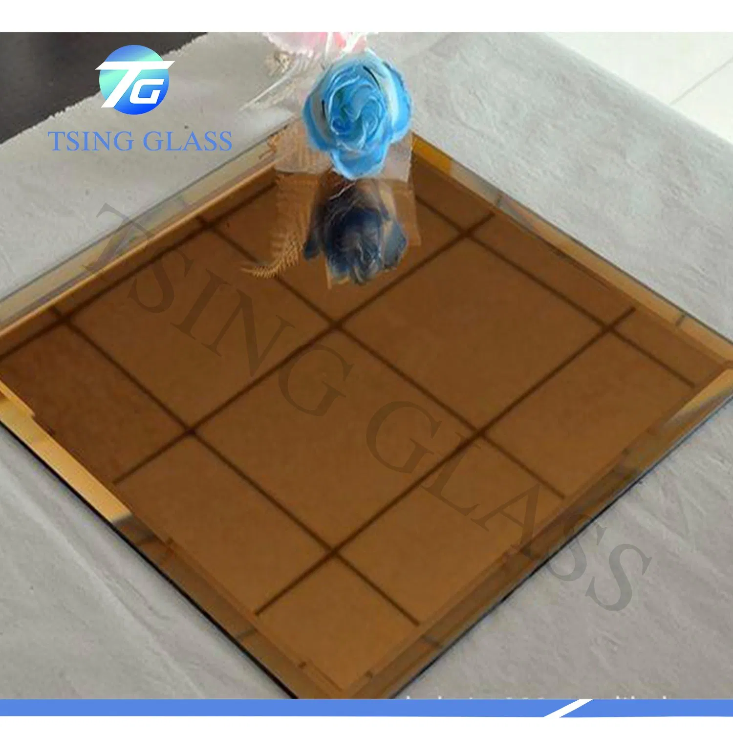 5mm 8mm Bronze/Yellow/Pink/Blue Colored Silver Aluminium Mirror for Wall Decoration