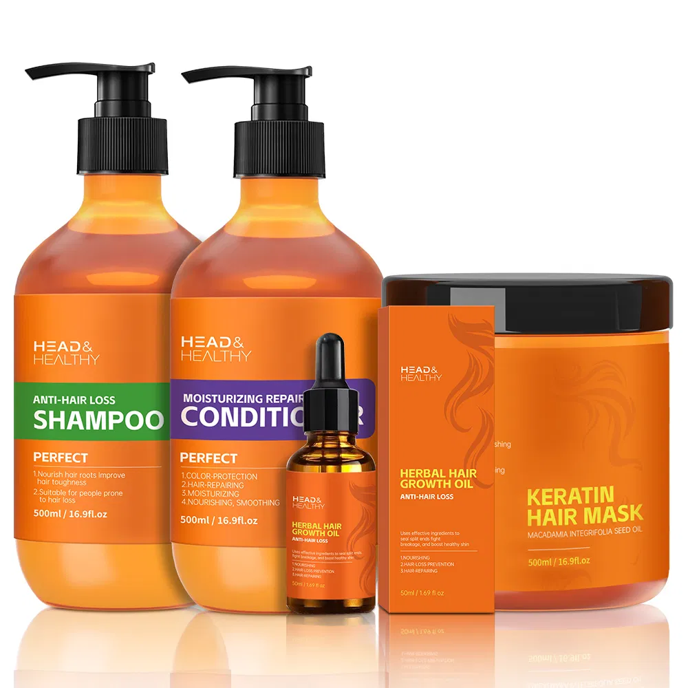 Ginger Extract Anti-Hair Loss Set: Shampoo, Conditioner, Private Label Men's