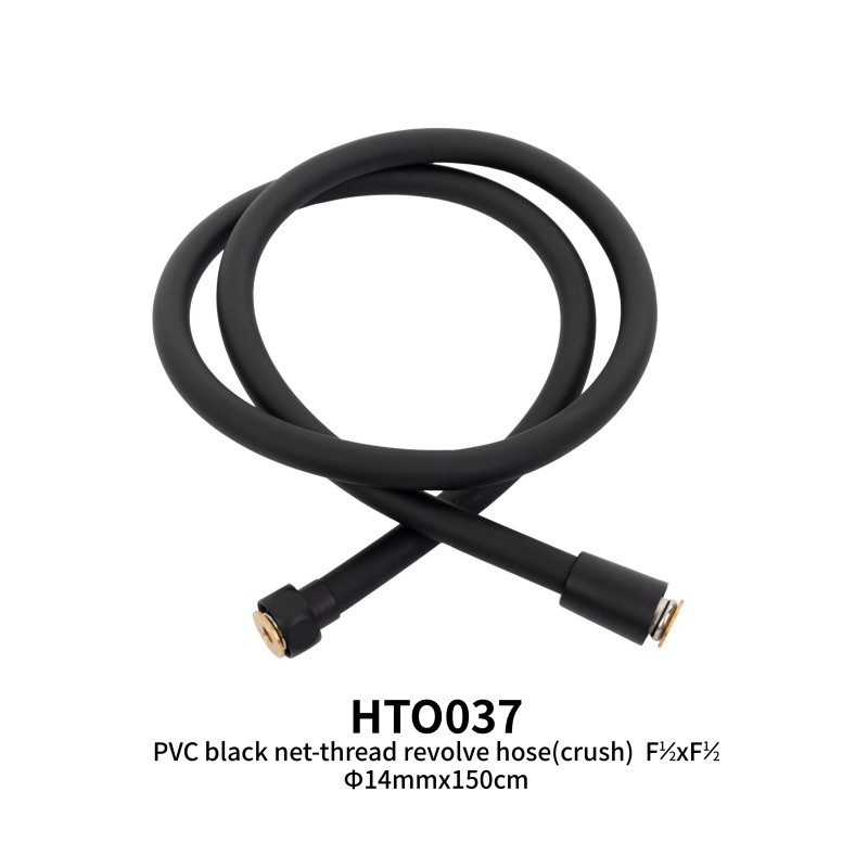 PVC Black Net-Thread Revolve Hose (crush) F1/2"Xf1/2"