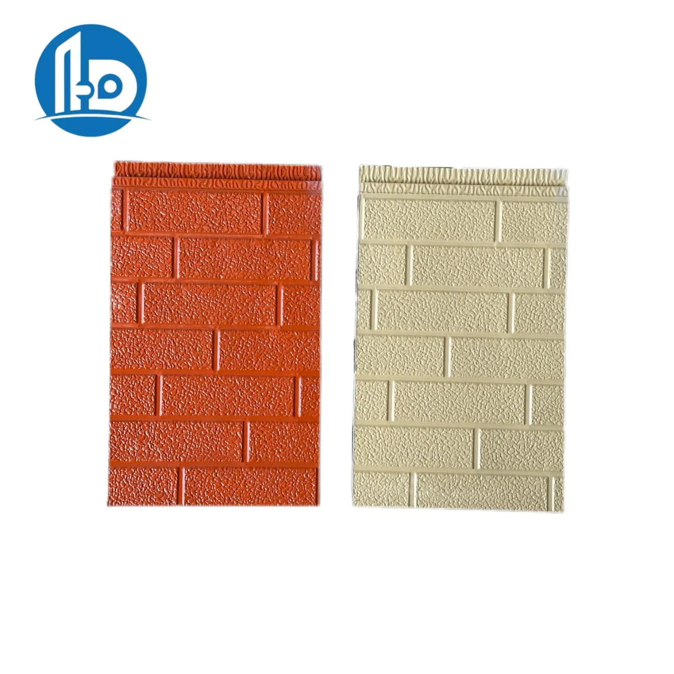 Exterior Wall Sandwich Panel with PU Foam Insulation and Metal Carved Finish