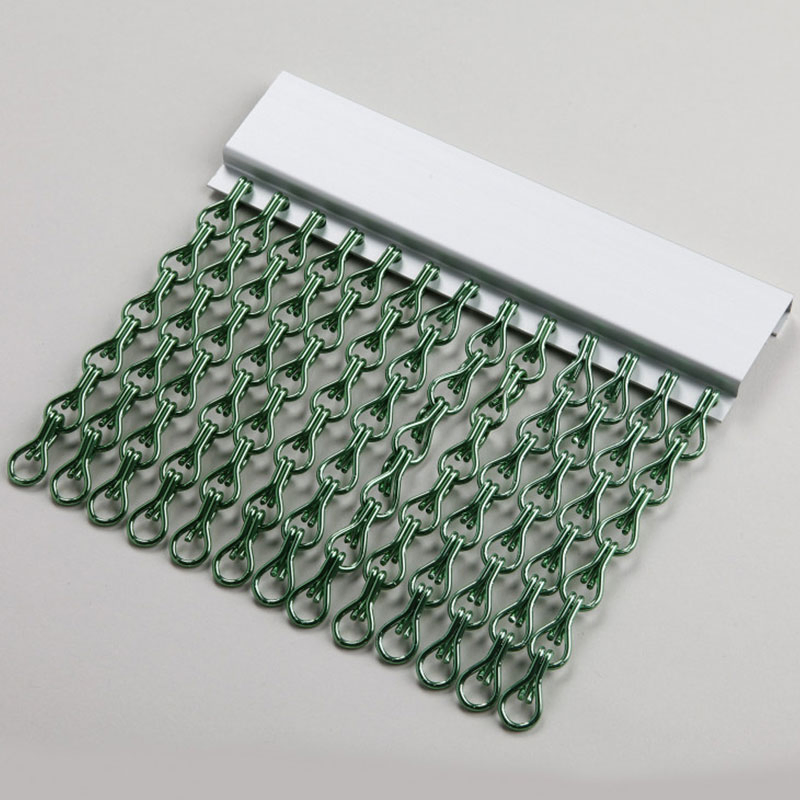 Aluminum Chain Link Door Fly Insect Curtain Screens Different Color Chain Mail Wire Mesh Stainless Steel Metal Mesh Curtains for Ceilings
