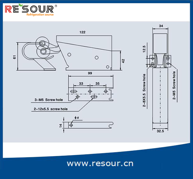 Cold Room Door Closers, Doorknob, Yl-200/HS-200