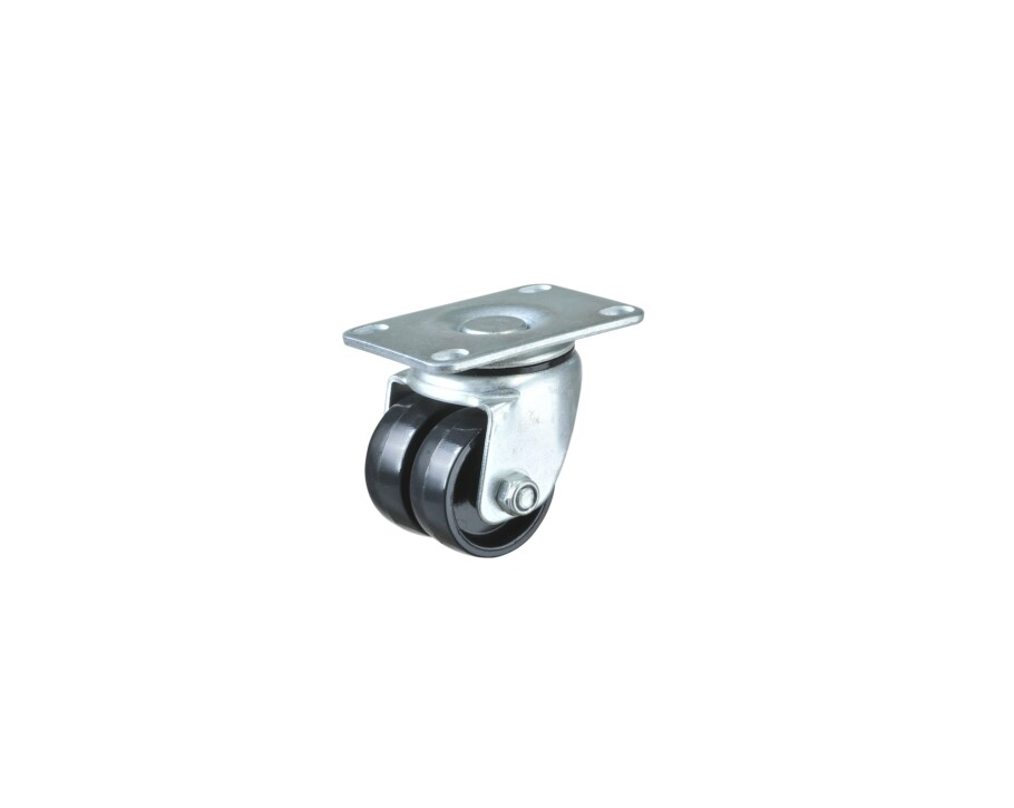 2inch Industrial screw Thread Castor Low Heavy Duty Castor Dual Wheels