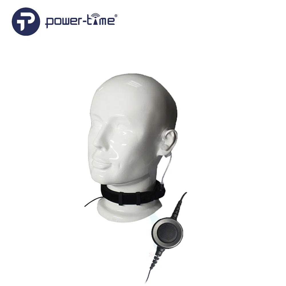 Advanced Tactical Throat Bone Conduction Headset with Noise-Cancelling Speaker