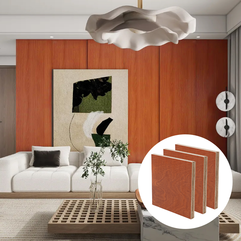 Durable 16mm 18mm High Gloss Melamine Plywood for Cabinetry