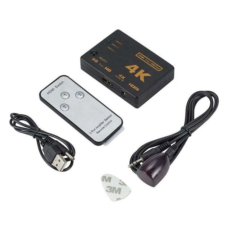 HDMI-коммутатор 3x1, переключатель сигнала