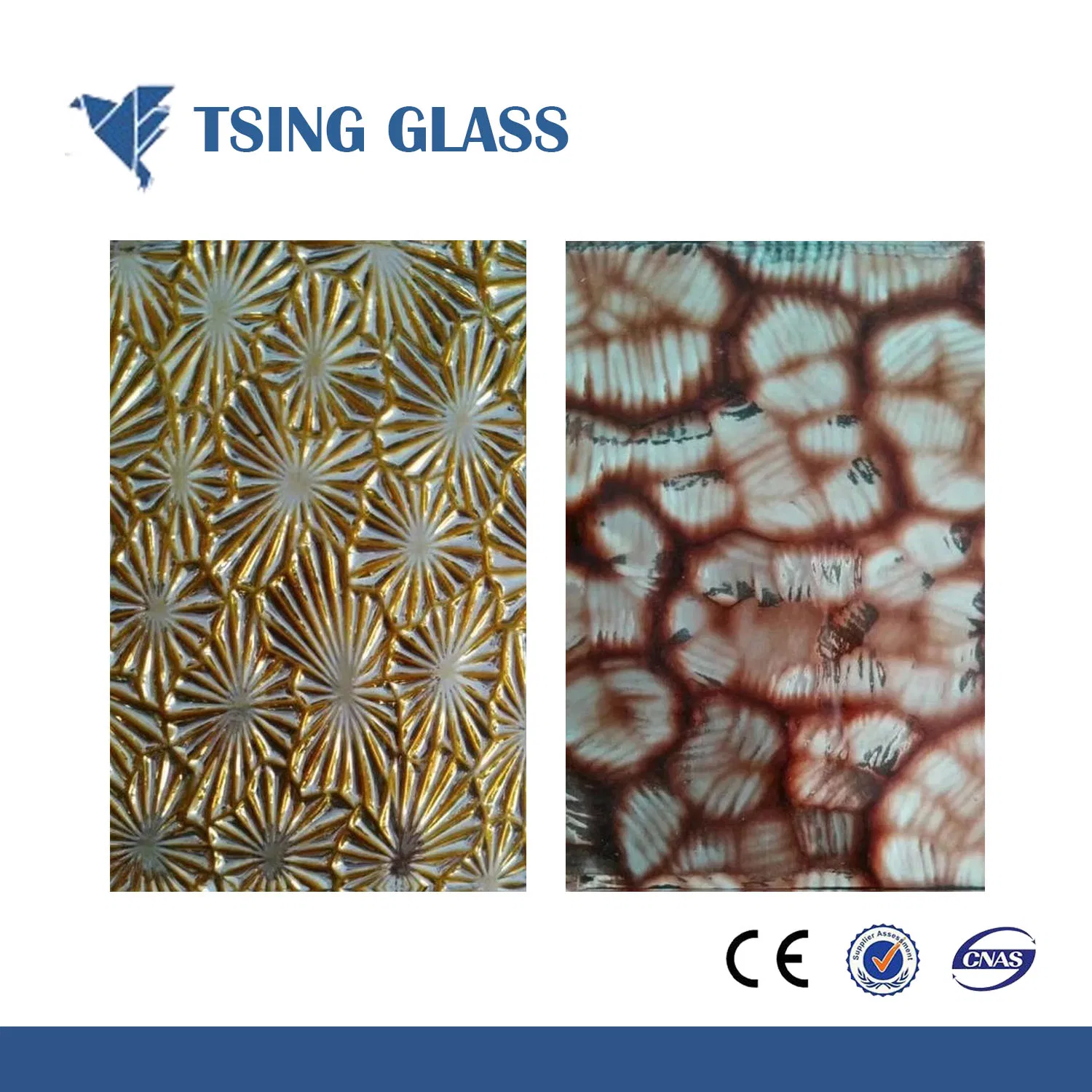 3mm 4mm 5mm 6mm Decorative Clear Patterned Glass