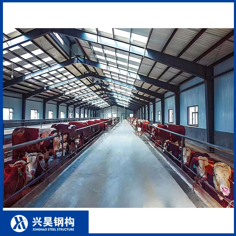 Customizable Prefab Metal Storage Farming Equipment Steel Structure Sheep/Goat/Pig/Hog/Cattle/Cow/Poultry House/Shed