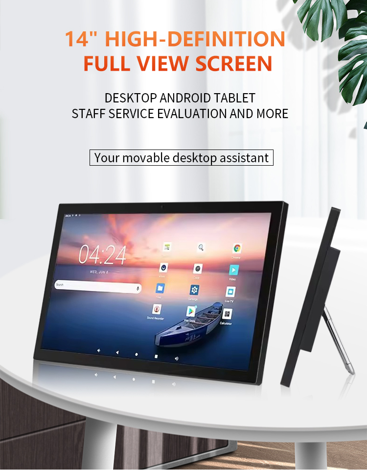 OEM Ultra-Thin 14'' 15.6'' 18.5'' 21.5'' Desktop Android Tablet Display Capacitive 4G New Style Wall Mount for Android Devices