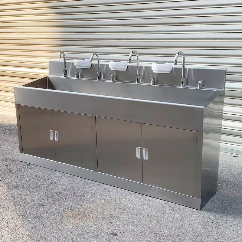 Factory Price Hospital 304 Stainless Steel Scrub Sink