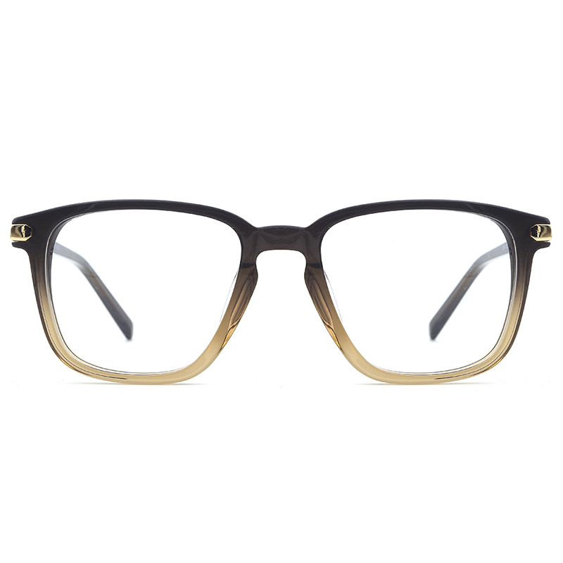 Square Frame Acetate Metal Handmade High Quality Classic Modern Cool Fashion Eyewear for Men