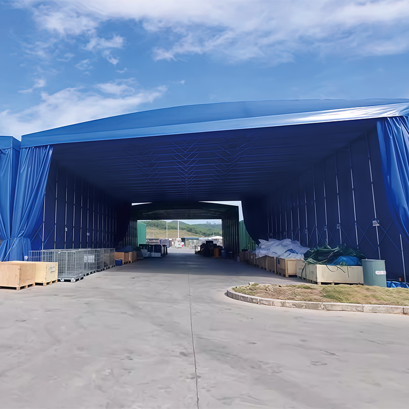 Industrial Use Telescopic Awning PVC Push - Pull Canopy