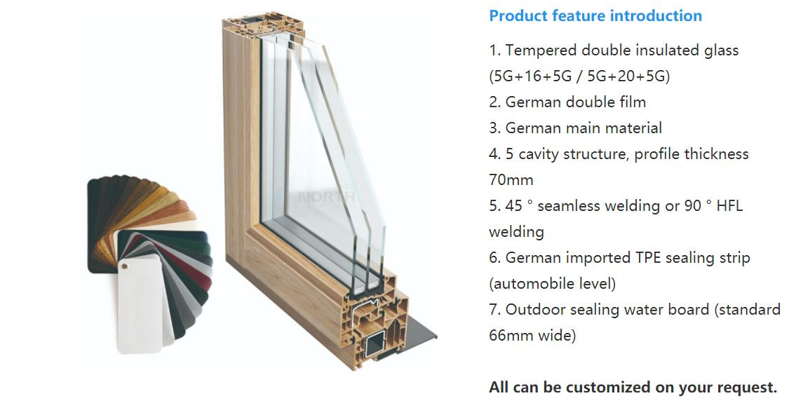 High Quality Big PVC Ultra Slim Silver System Metal Window/Aluminium Casement Window/ UPVC Sliding Windows