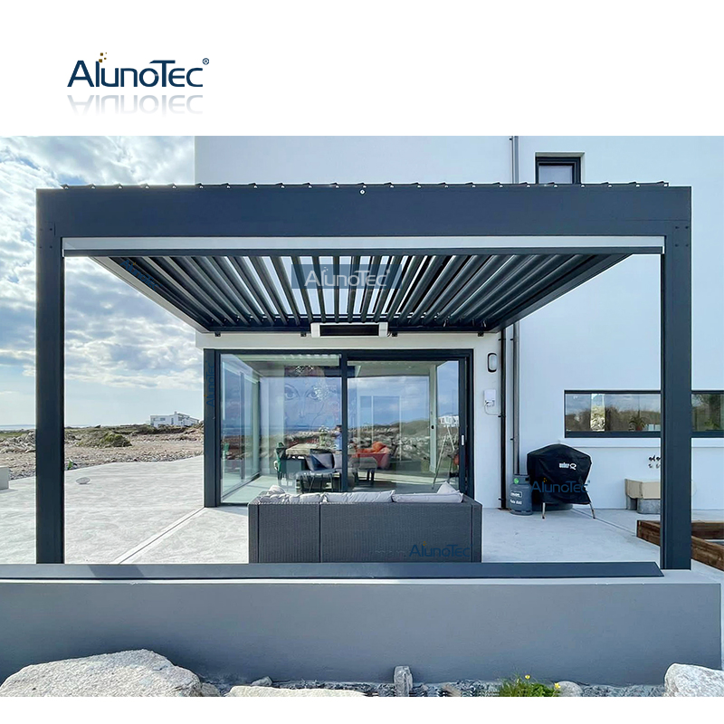 Bioclimatic Sunshade Louvers Pergolas Patio Cover Gazebo Louvred Roof Canopy Garden Carport Gazebos Aluminium Pergola