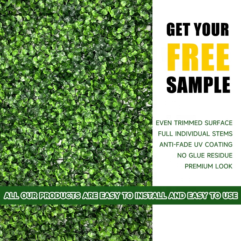 Панель искусственная самшит живая изгородь 50x50 см зеленая стена