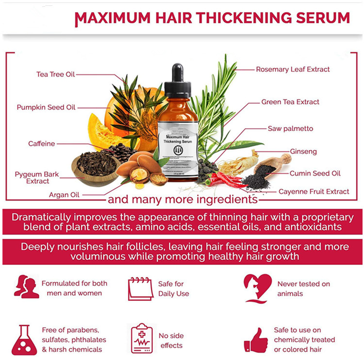 Natural Maximum Hair Thickened Product Hair Loss Treatment Serum