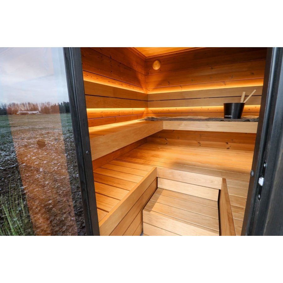Традиционная паровая сауна на 4 человека из ели