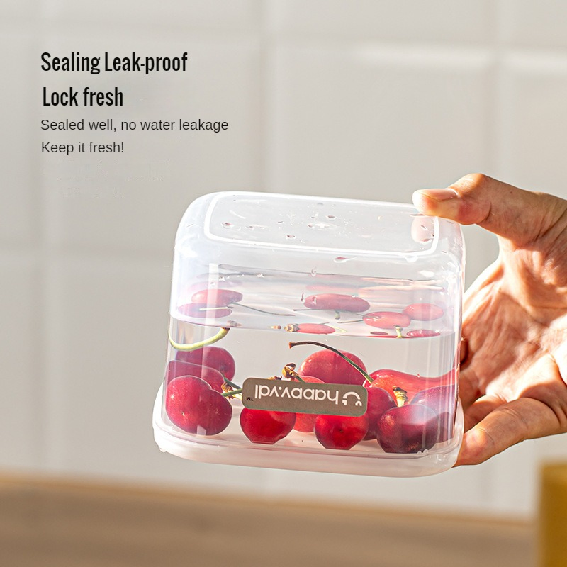 Square Kitchen Herb Keeper Fresh Garlic, Ginger, and Scallion Storage Box with Drainage