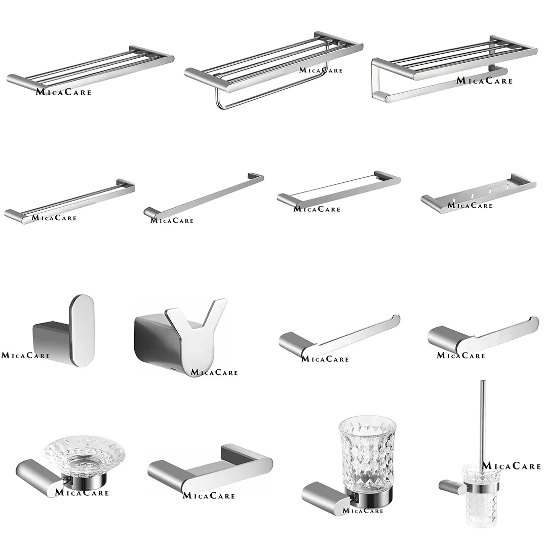 Elegant SS304 Stainless Steel Double Towel Rack for Modern Bathrooms