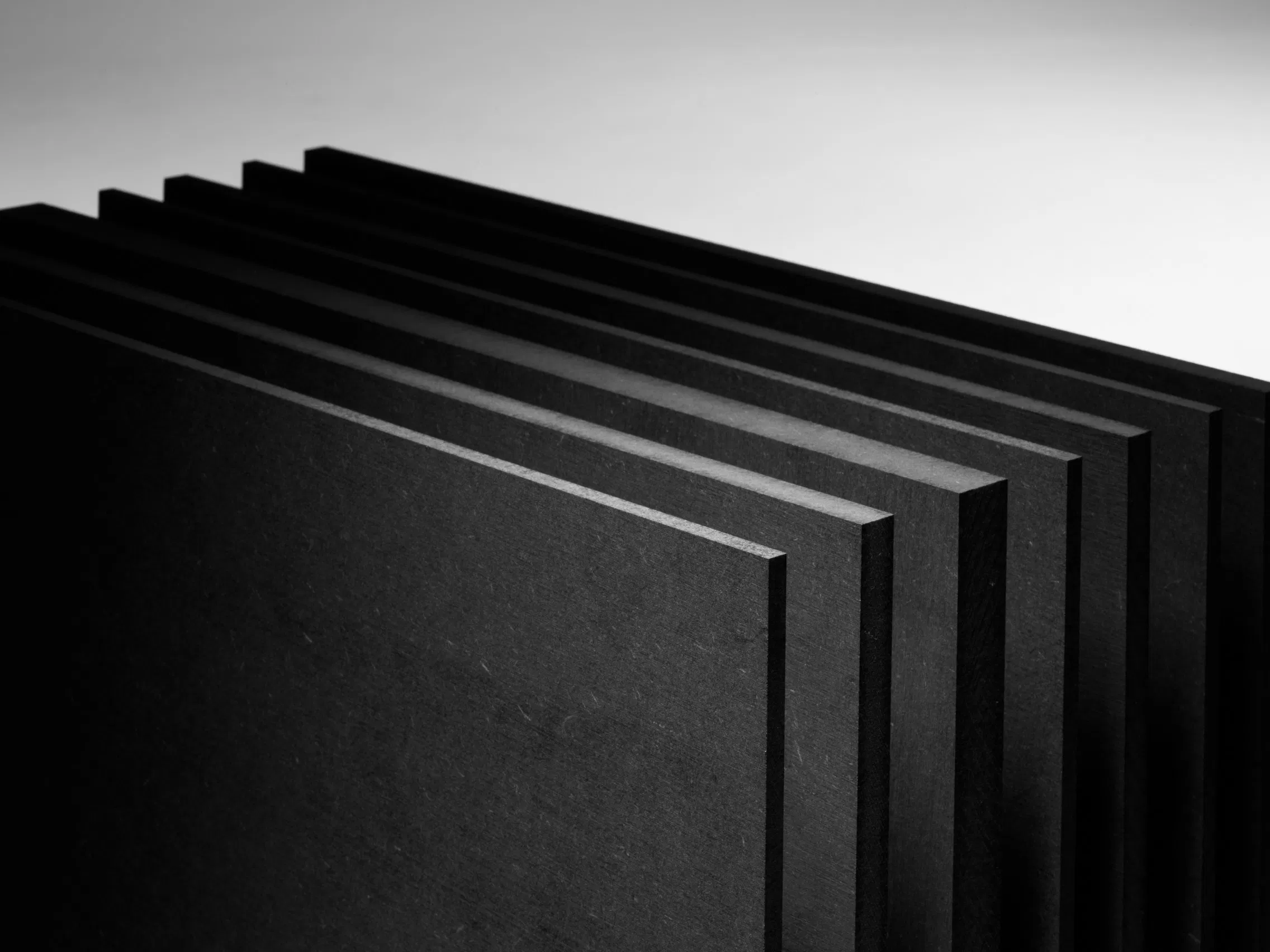 Waterproof 1220*3050*12mm Raw Material Black Core Compact Density Fiberboard Without Any Coating