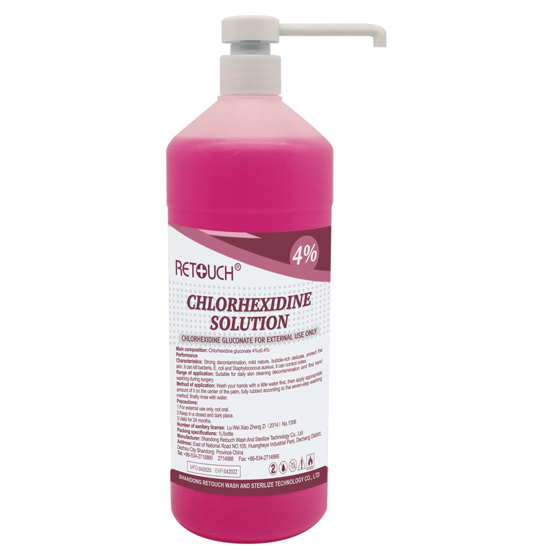 700ml 4% Chlorhexidine Solution Surgical Scrub Hand Antiseptic with Hosptail Hand Sanitizer