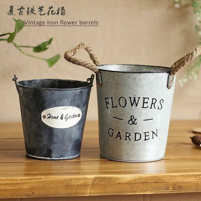 Customized 8L 10L 12L 15L 20L Metal Galvanized Buckets with Wooden Handle