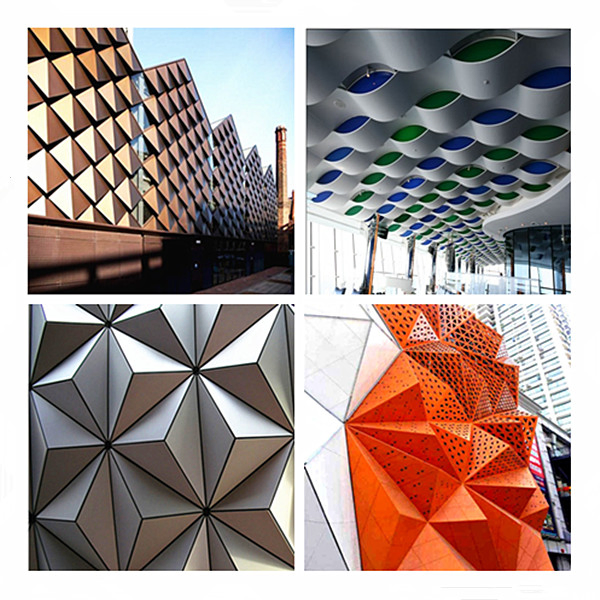 Outdoor Decortaion Materials 3D Aluminum Wall Panels for Building