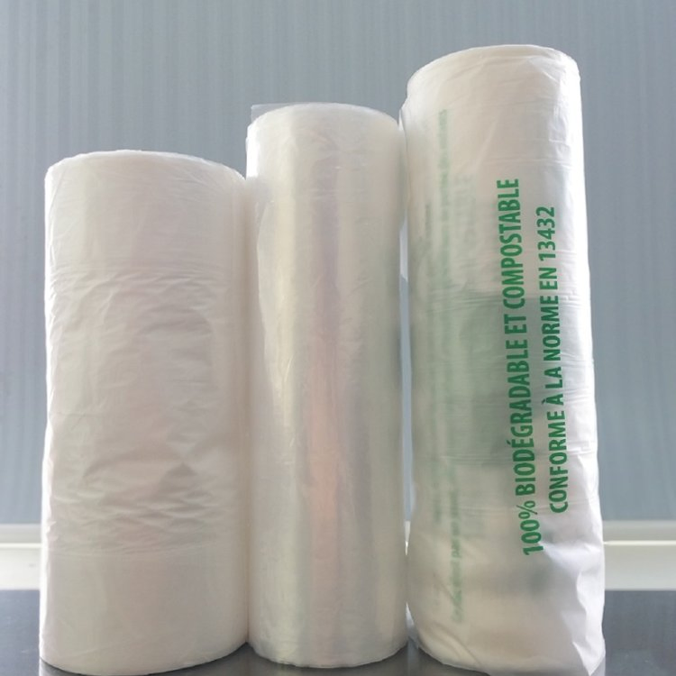 Clear Plastic Fruit Vegetable Packaging Supermarket Printing Flat Bag on Roll