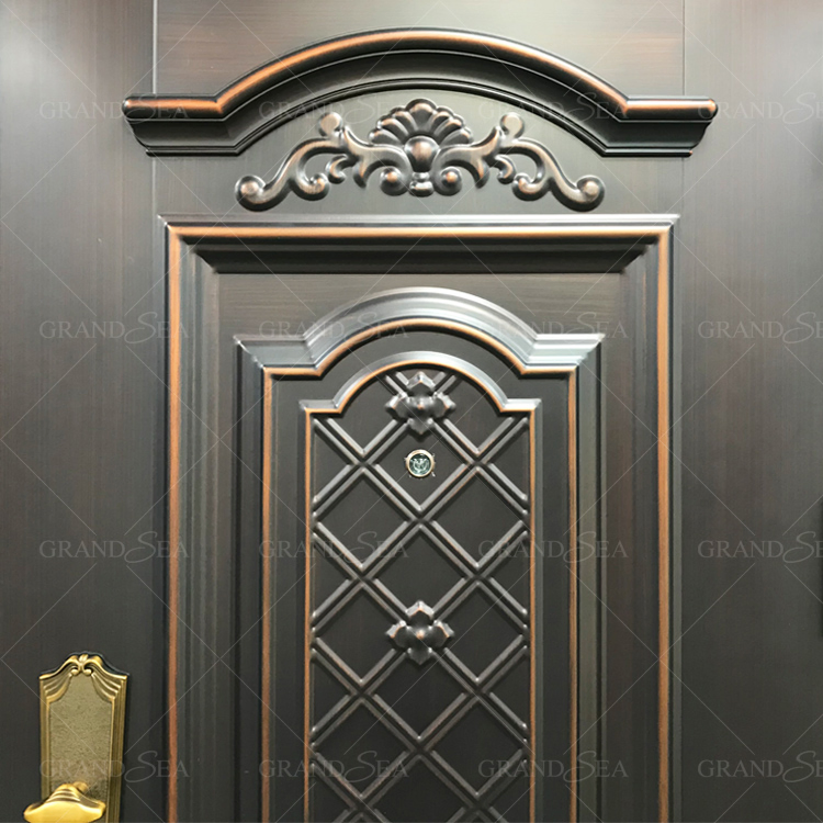 Luxury Villa Entry Exterior Front Safety House Main Entrance Metal Residence Security Steel Door