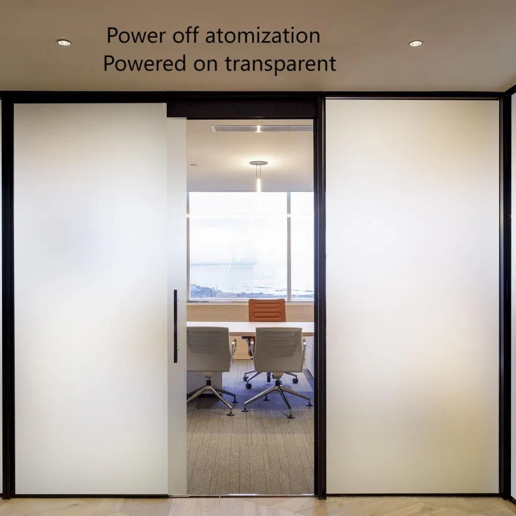 Self Adhesive High Transparency Electronic Control Atomization Glass Film Pdlc Intelligent Dimming Glass Film